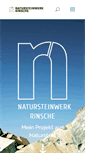 Mobile Screenshot of naturstein-rinsche.de