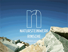 Tablet Screenshot of naturstein-rinsche.de